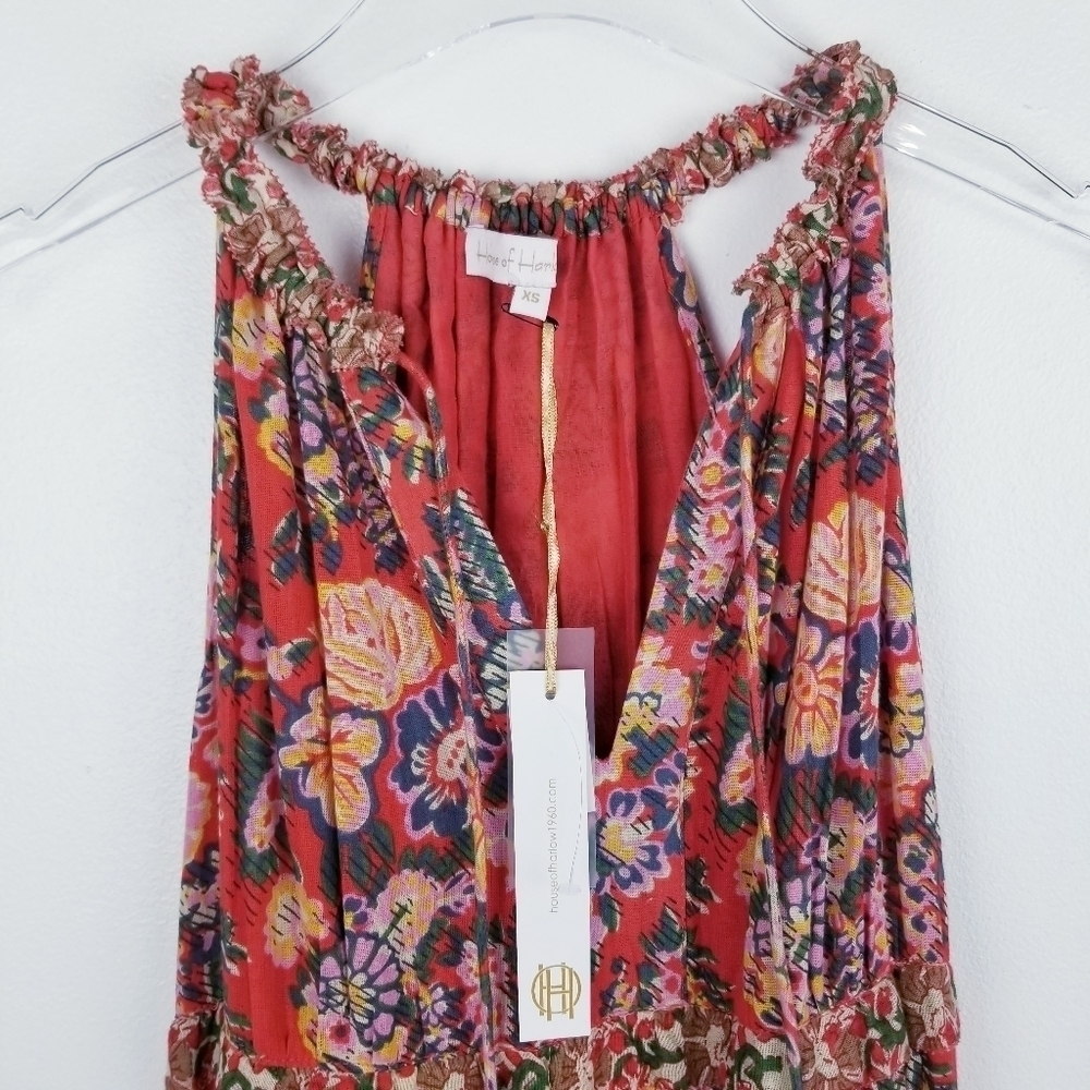 House of Harlow 1960 Floral Tiered Sleeveless Maxi Dress NWT - Picture 3 of 15